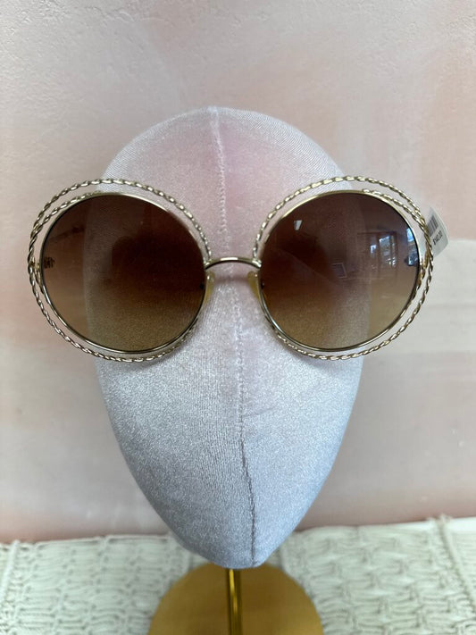 Chloe Gold Oversized Sunglasses