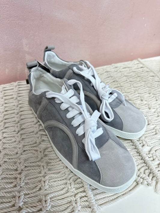 Toteme Grey Suede Sneaker