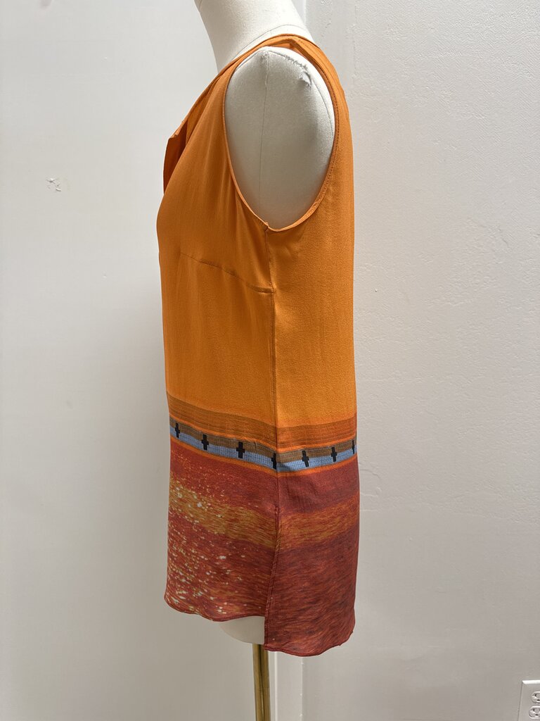 Akris Orange Printed Top