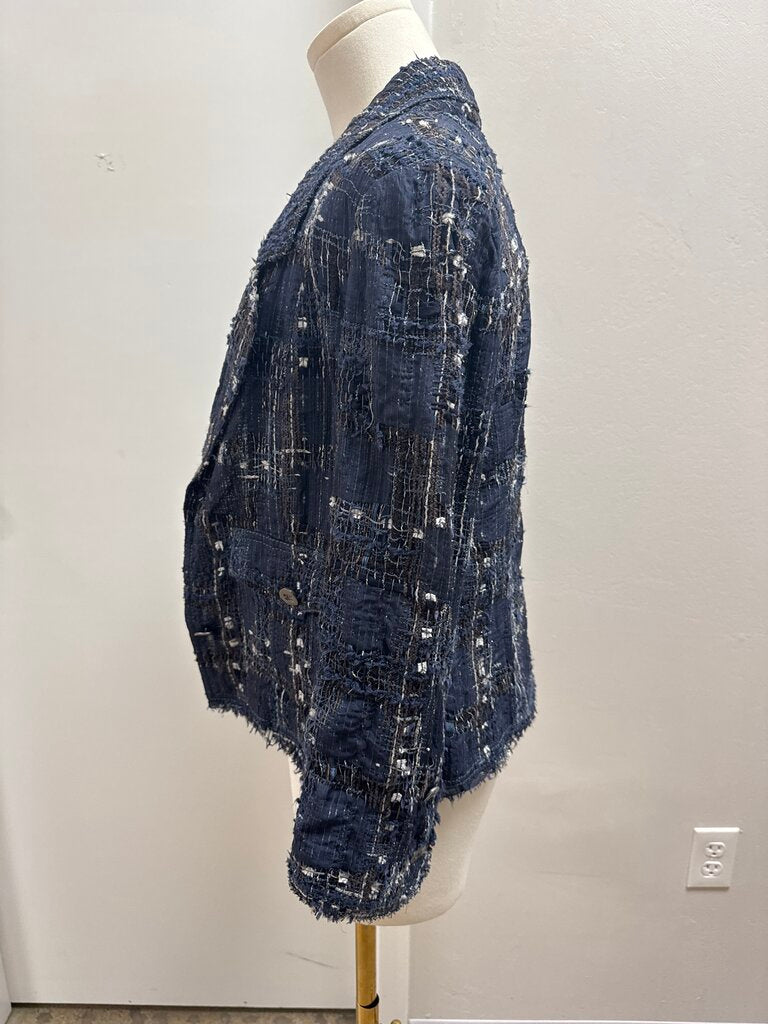 Chanel Blue Tweed Vintage Jacket and Shell Tank