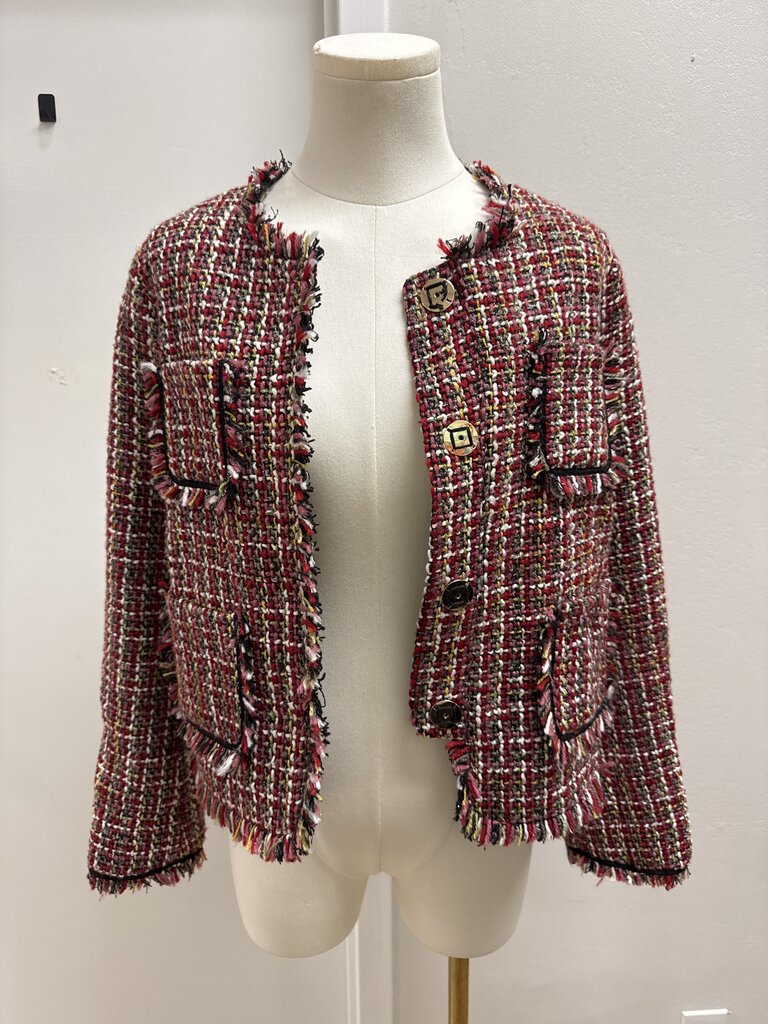 Olivaceous Red Tweed Jacket