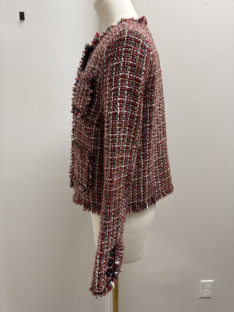 Olivaceous Red Tweed Jacket