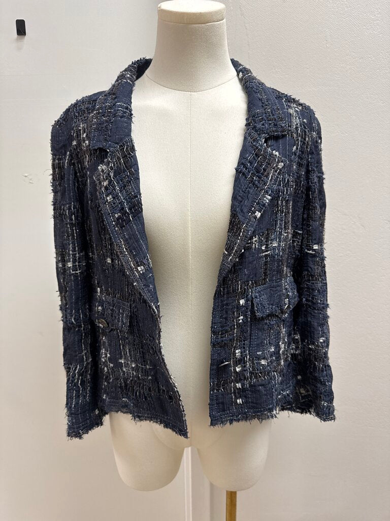 Chanel Blue Tweed Vintage Jacket and Shell Tank