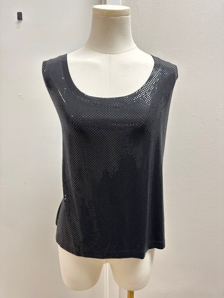 St John Black Beaded Tank