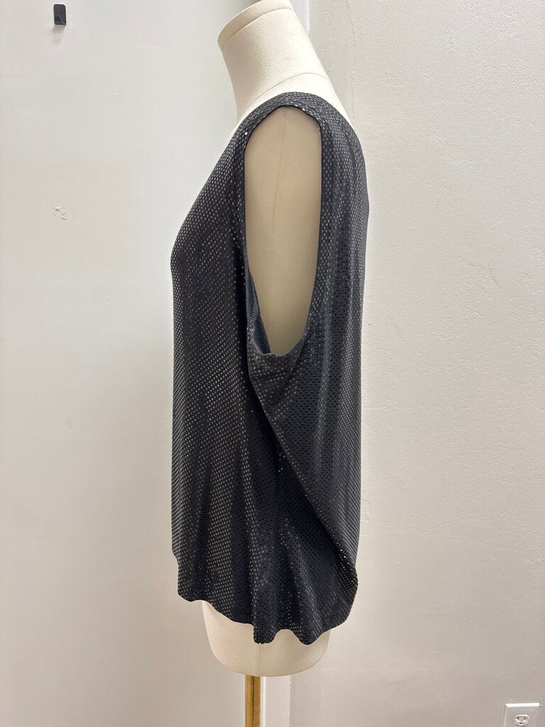 St John Black Beaded Tank