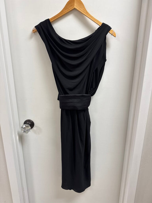 Alexander Wang Black Ruched Cummerbund Dress