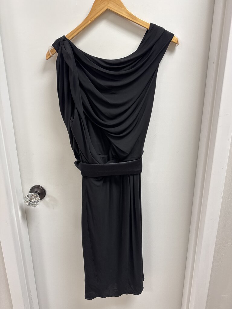 Alexander Wang Black Ruched Cummerbund Dress