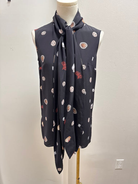 Alexander McQueen Black Shell/Jewel Blouse