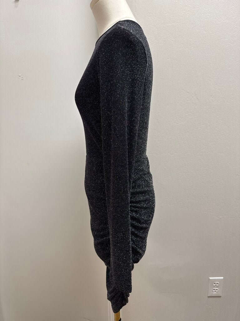 Leith Black Glitter Dress NWT