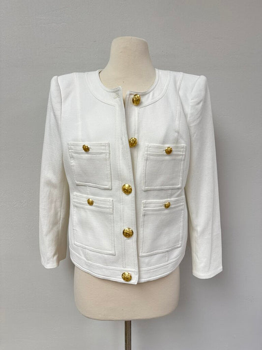 Veronica Beard White Cropped Jacket NWT