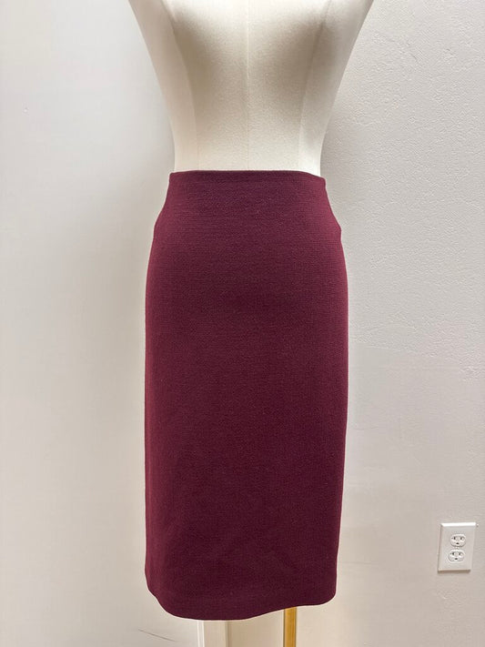 Lafayette 148 Cabernet Wool Skirt NWT