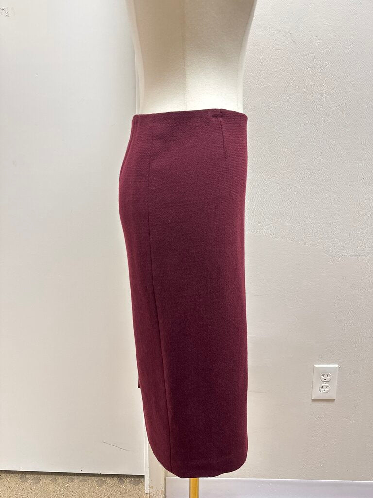 Lafayette 148 Cabernet Wool Skirt NWT
