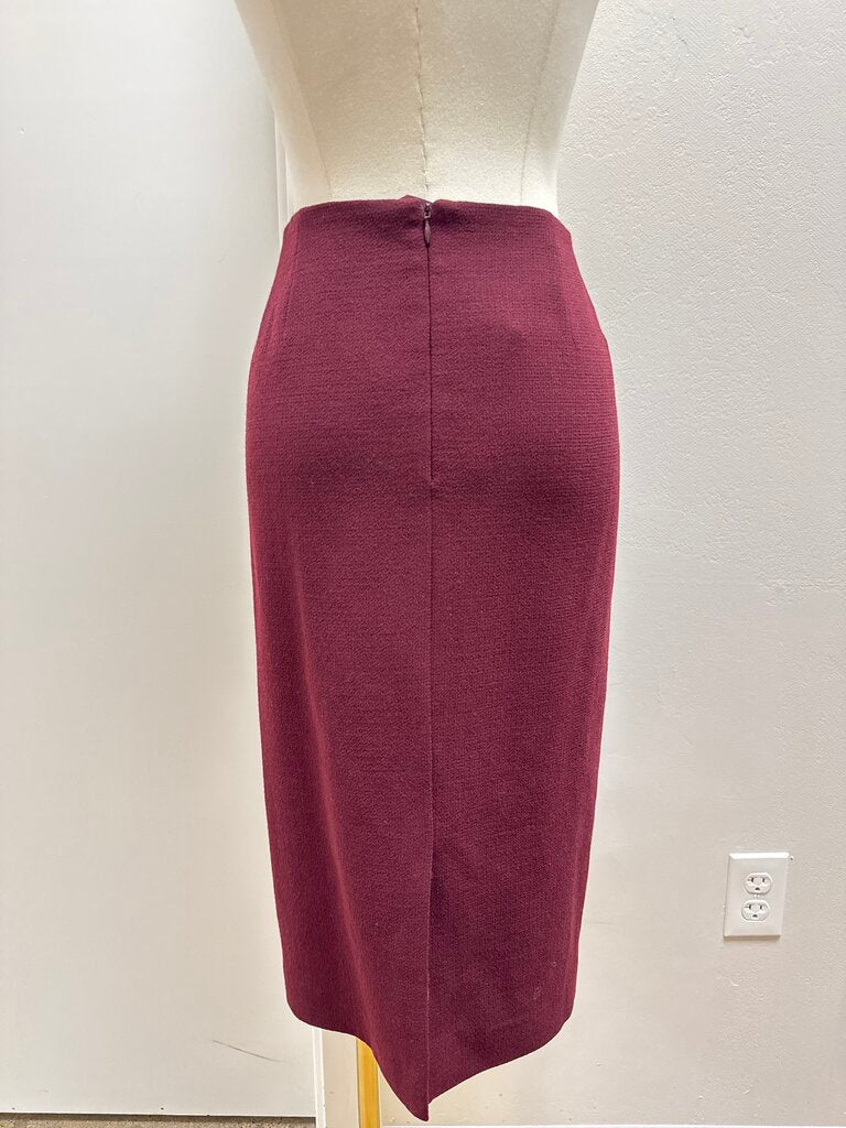 Lafayette 148 Cabernet Wool Skirt NWT