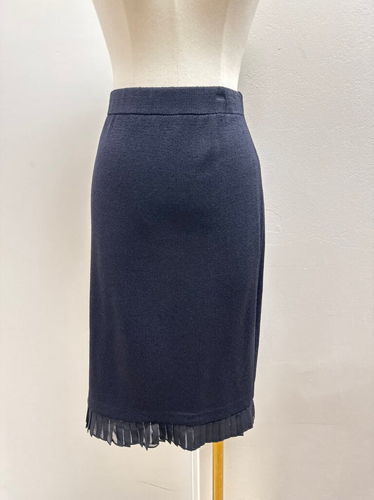 St John Black Knit Skirt NWT