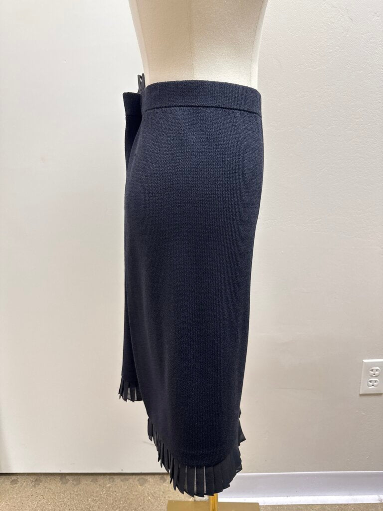 St John Black Knit Skirt NWT