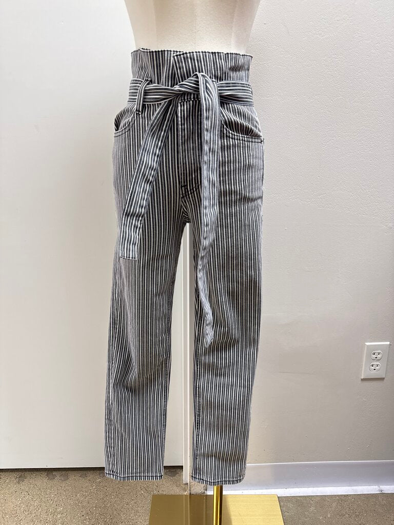 Frame Black Striped Jeans