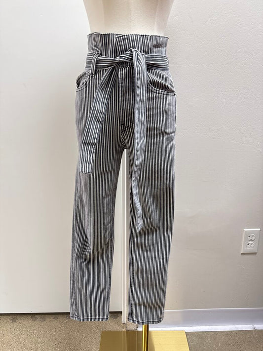 Frame Black Striped Jeans