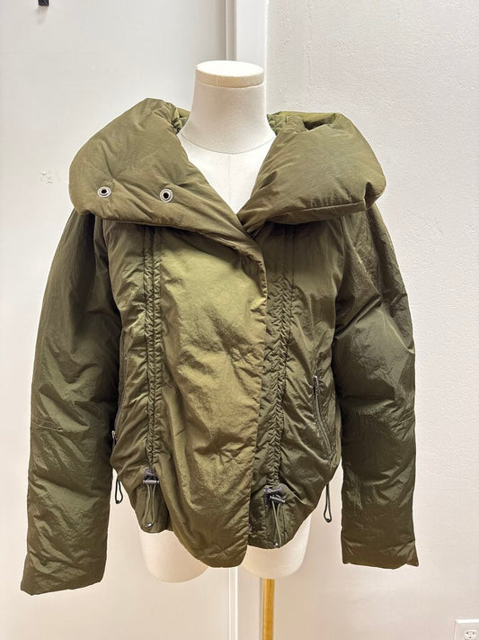 Theory Olive Puffer Jacket