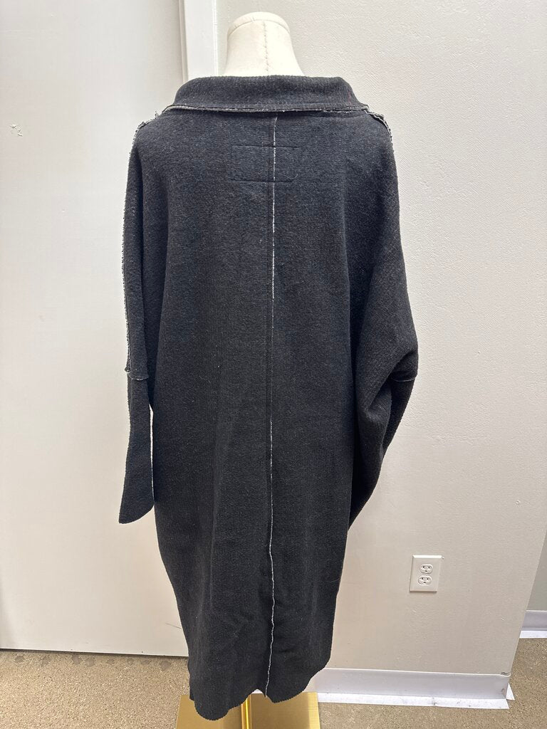 Luukaa Black Sweater Coat