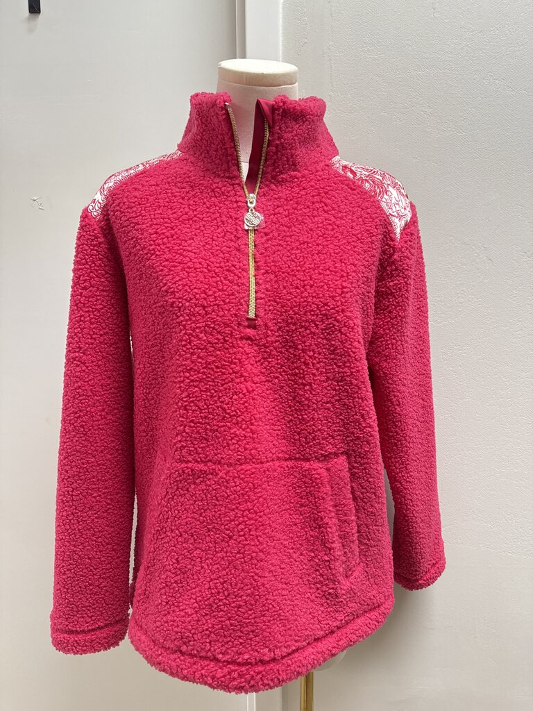 Lilly Pulitzer Pink Fleece Pullover