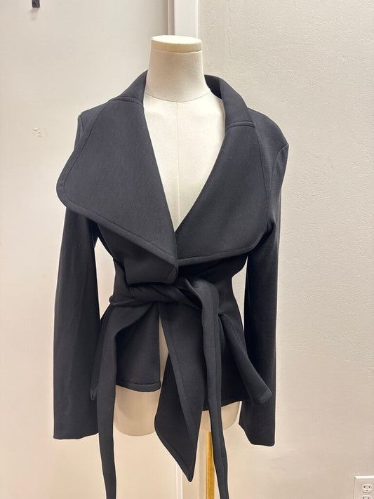 Zenobia Black Belted Jacket