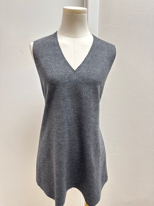 Kal Rieman Grey V-Neck Top