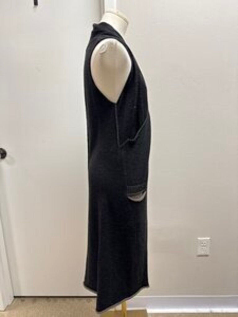 Crea Concept Grey Wool Long Vest