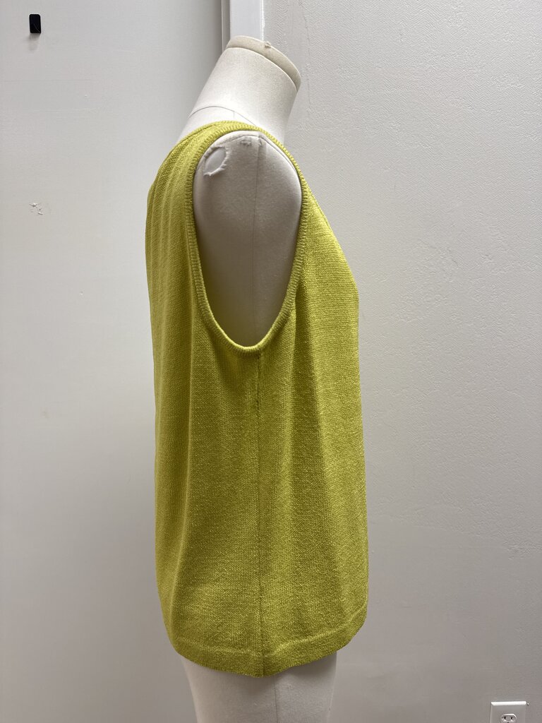 St John Chartreuse Knit Shell NWT