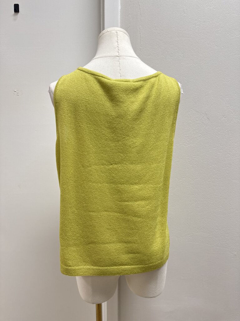St John Chartreuse Knit Shell NWT