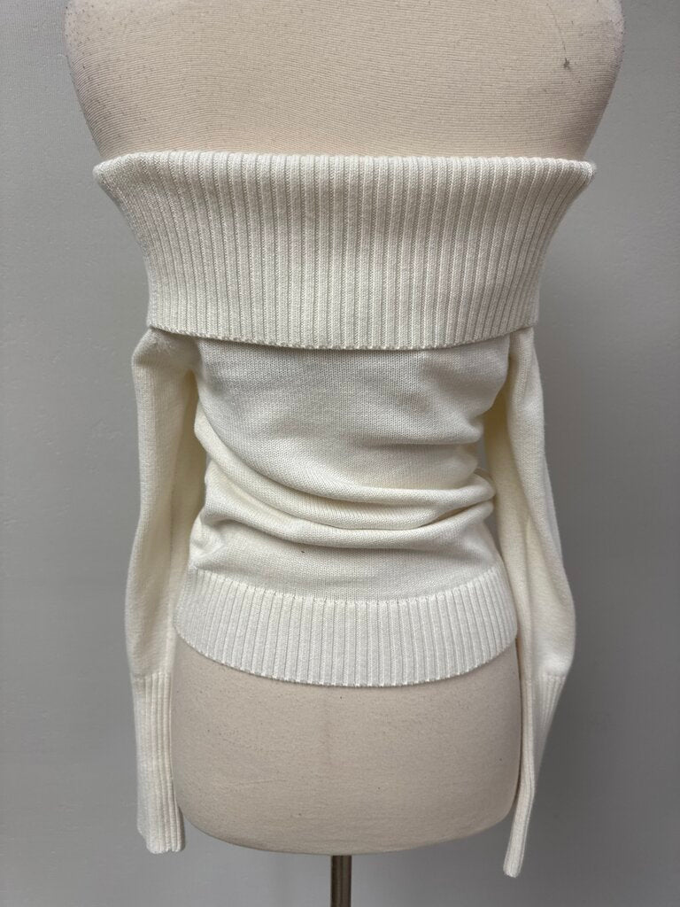 Sunday Best Ivory Off the Shoulder Sweater NWT