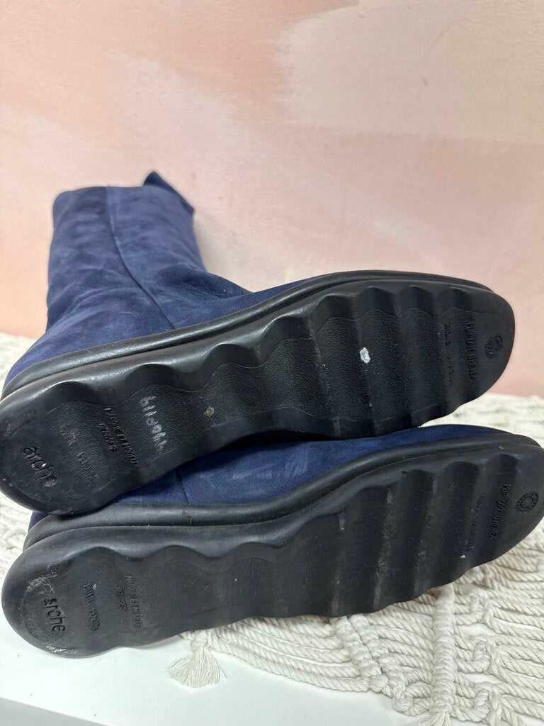 Arche Blue Suede High Boot