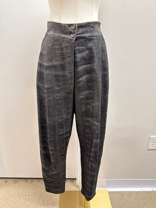 Rina Zin Grey Tie Dye Pull On Trouser