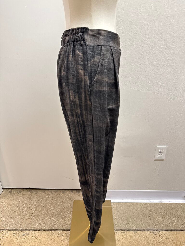 Rina Zin Grey Tie Dye Pull On Trouser