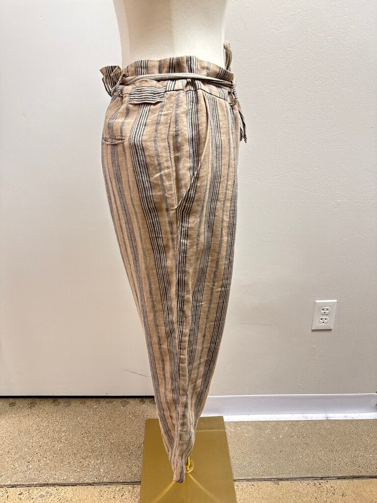Cotelac Tan Striped Trouser