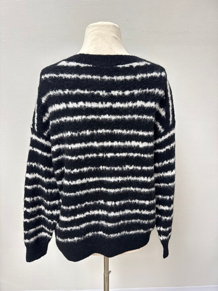 AllSaints Black and White Sweater