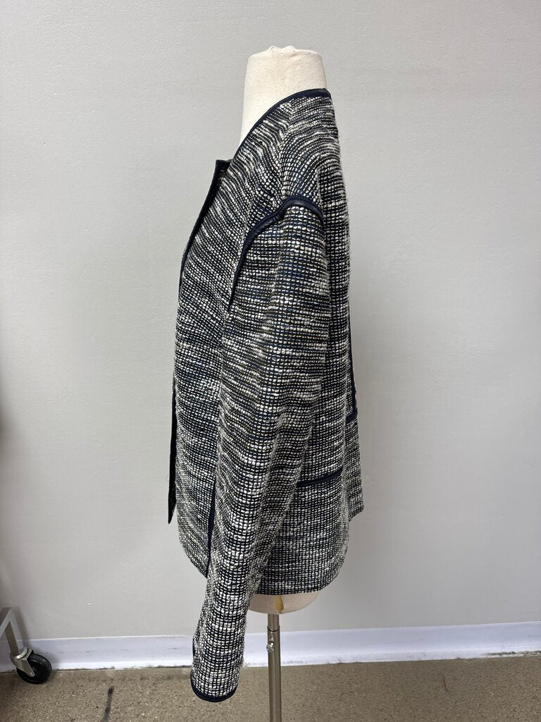 Lafayette 148 Blue Boucle Blazer