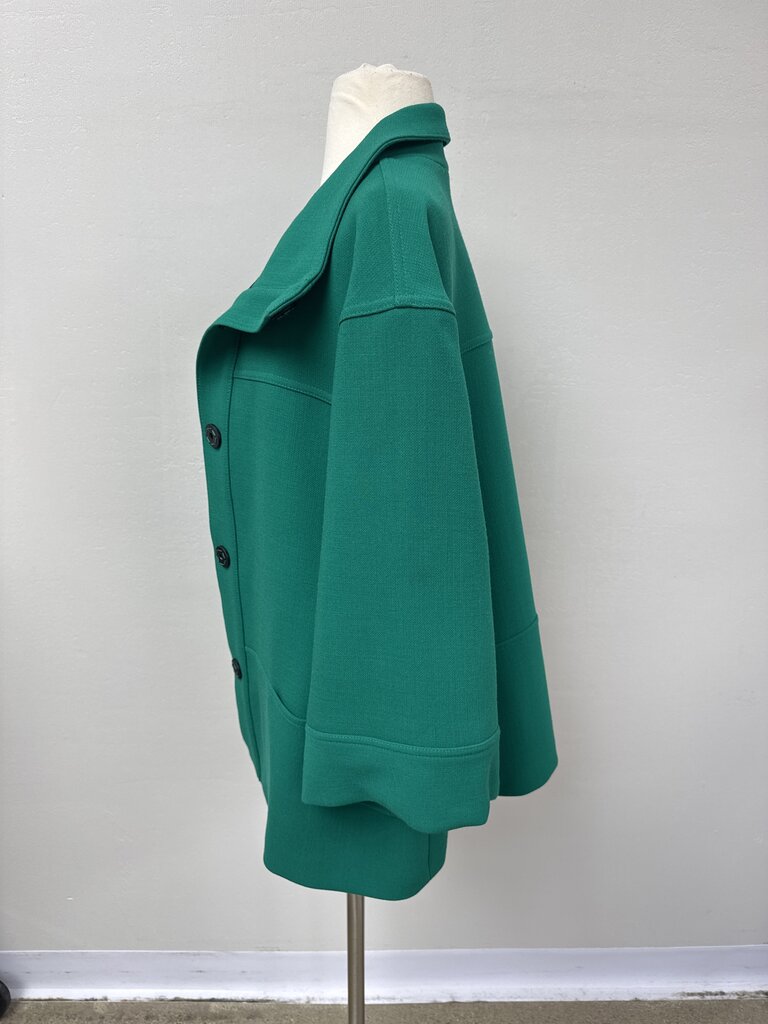 Lafayette 148 Jade Wool Swing Coat NWT