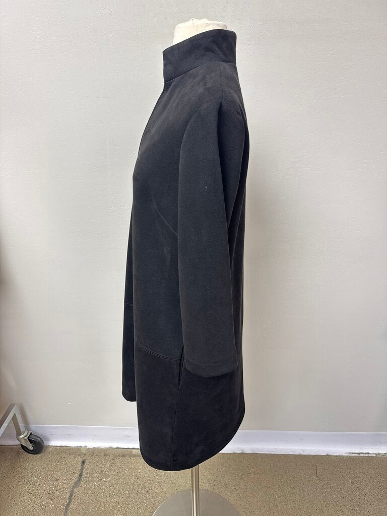 Tuckernuck Black Faux Suede Dress