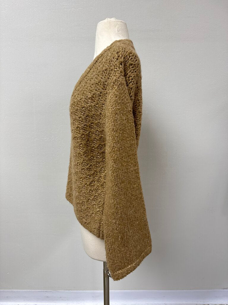 Ramy Brook Tan V-Neck Sweater