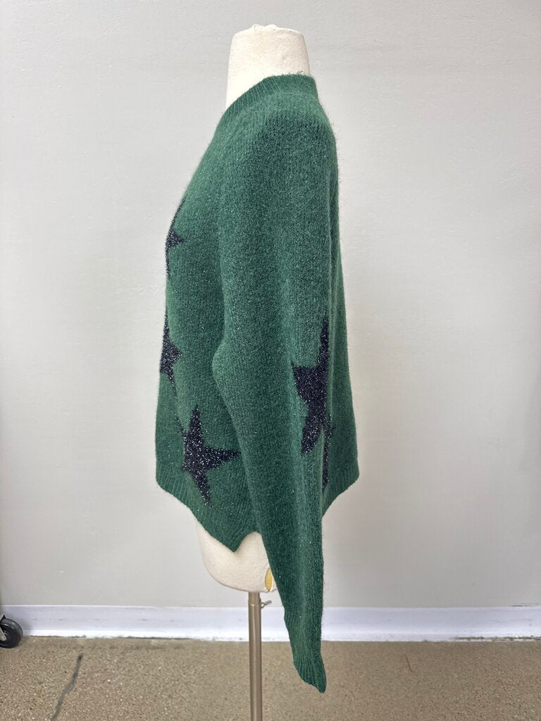 AllSaints Green Star Sweater