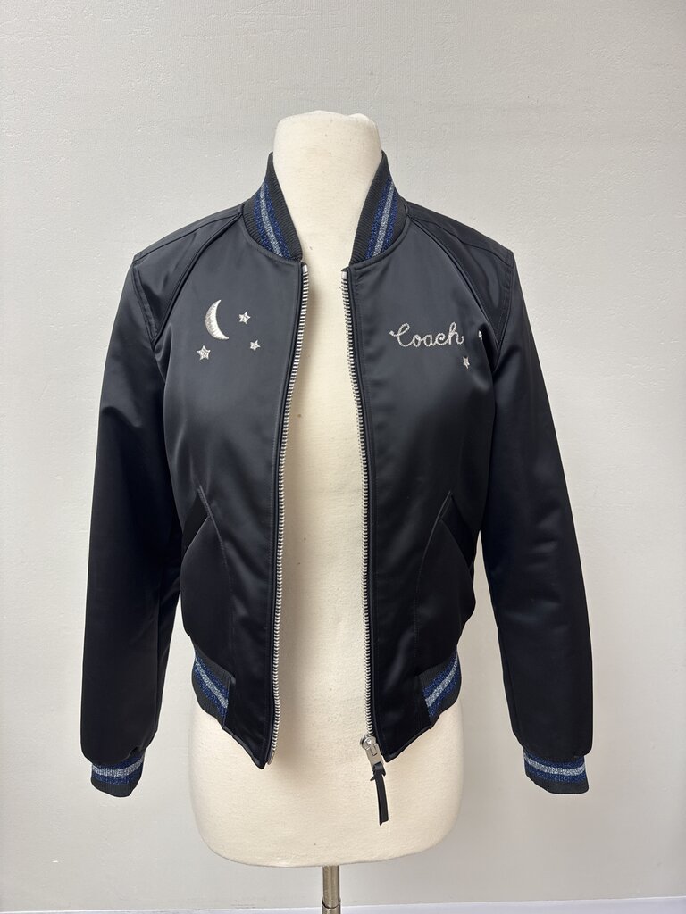 Coach Black Skyline Bomber Jacket