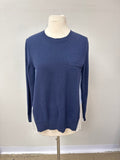 Sacai Blue Mixed Material Sweater