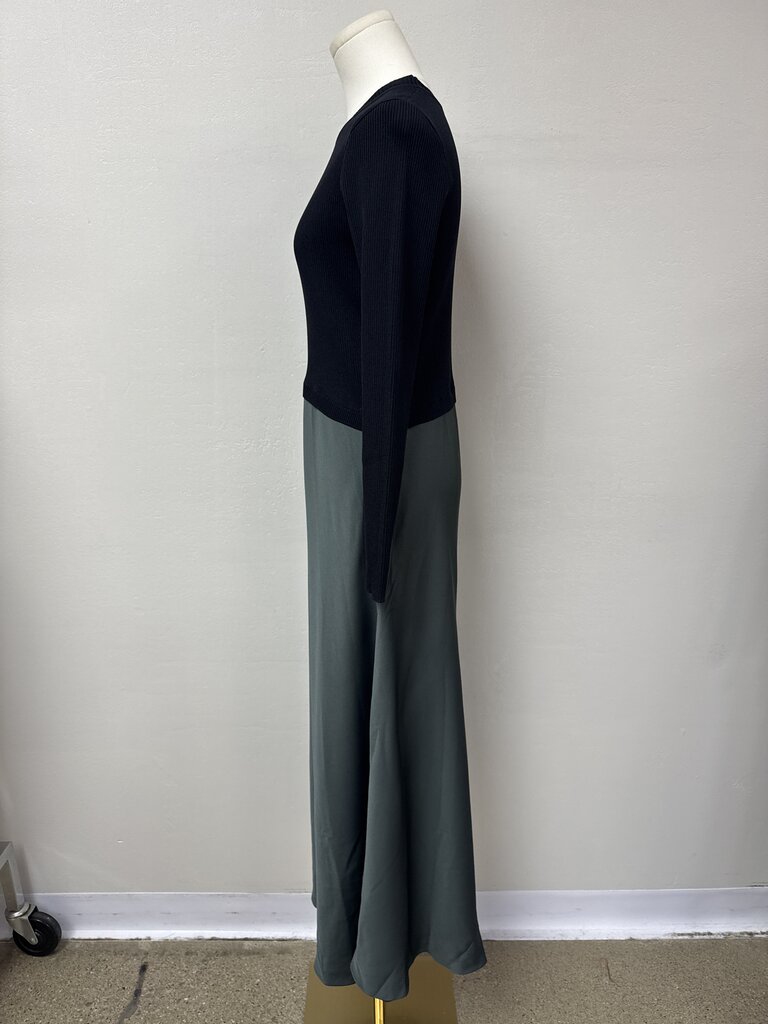 Donna Bella Black and Olive Maxi Dress