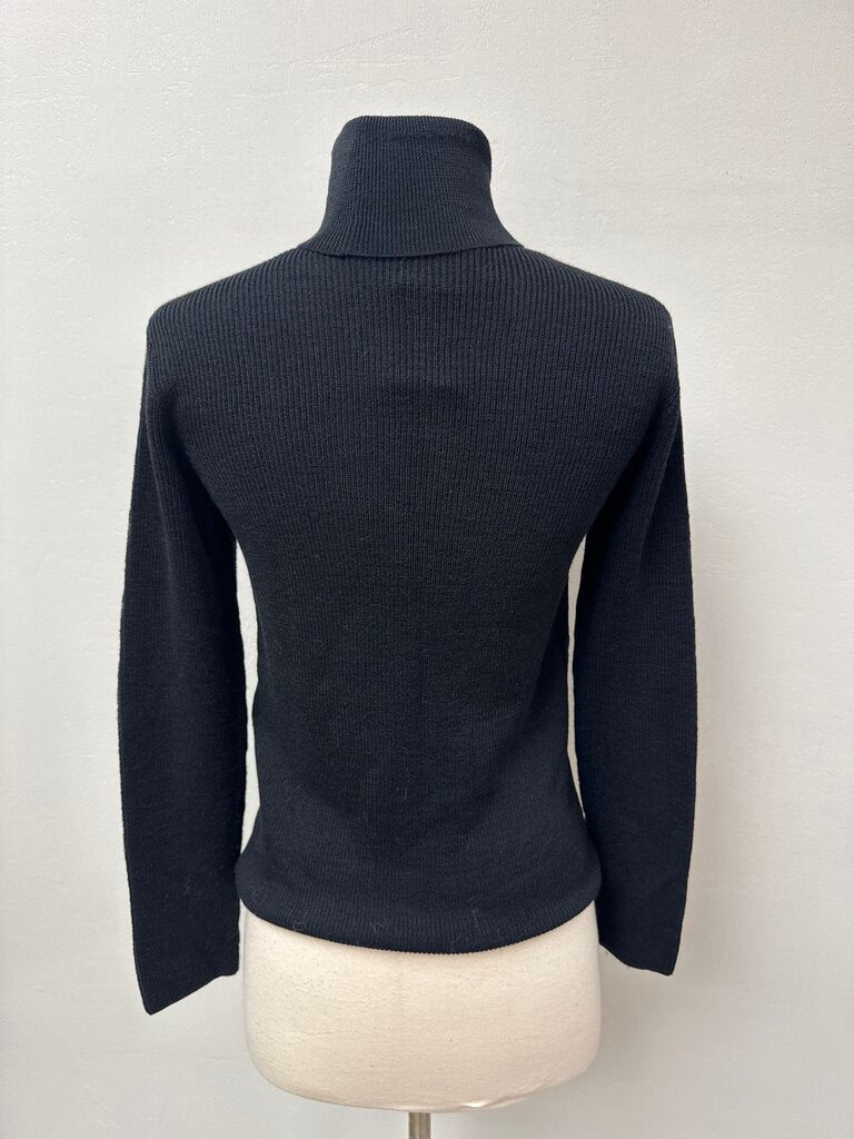 Red Valentino Black Velvet Ribbon Sweater