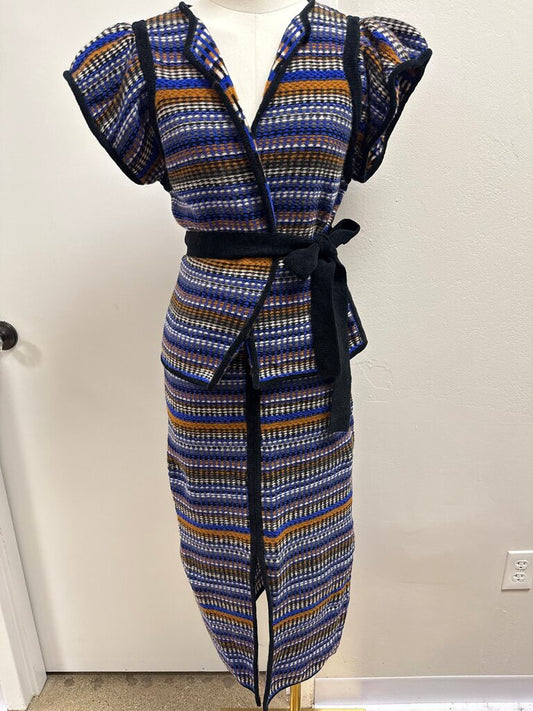 ba&sh Blue Flame Knit Skirt Set NWT