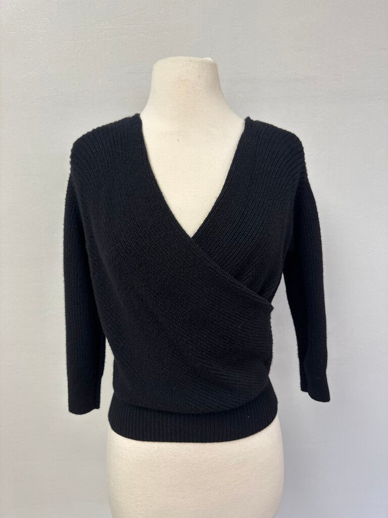 Carbon38 Black Scoop Sweater