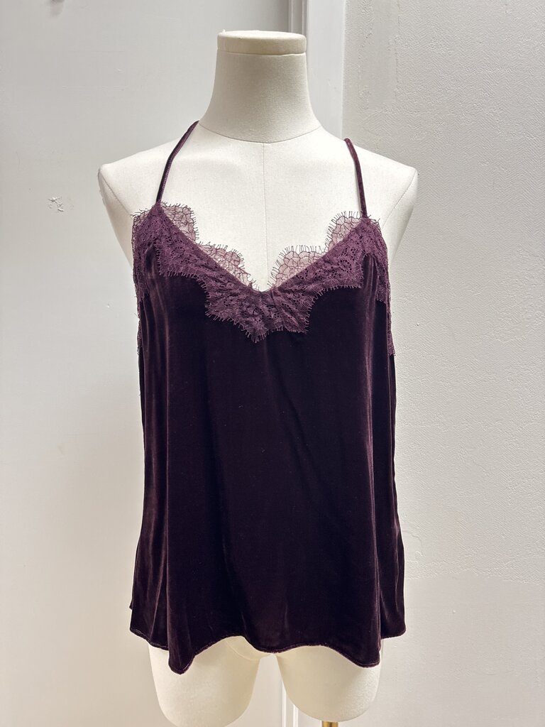 Cami NYC Burgundy Velvet Cami