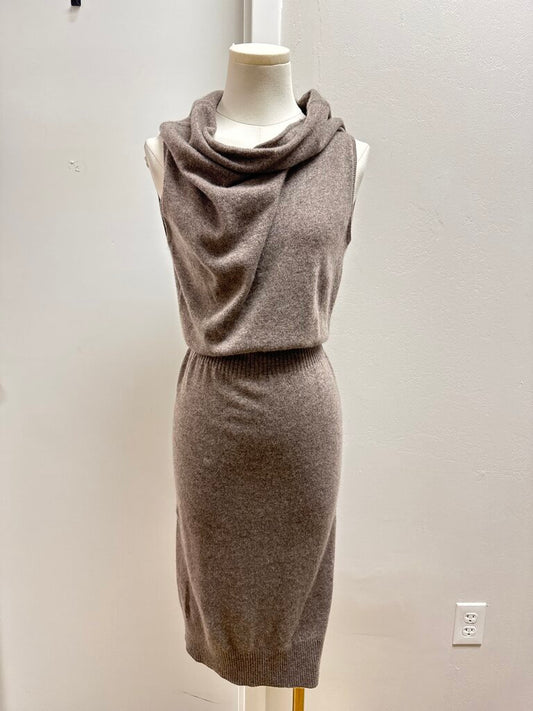 Brochus Walker Barley Cashmere Cowl Neck Dress