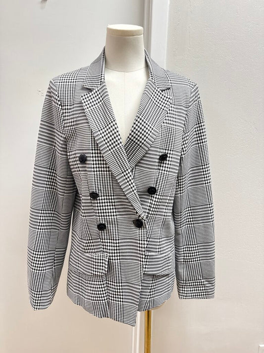 Kilgore Trout Black and White Plaid Blazer