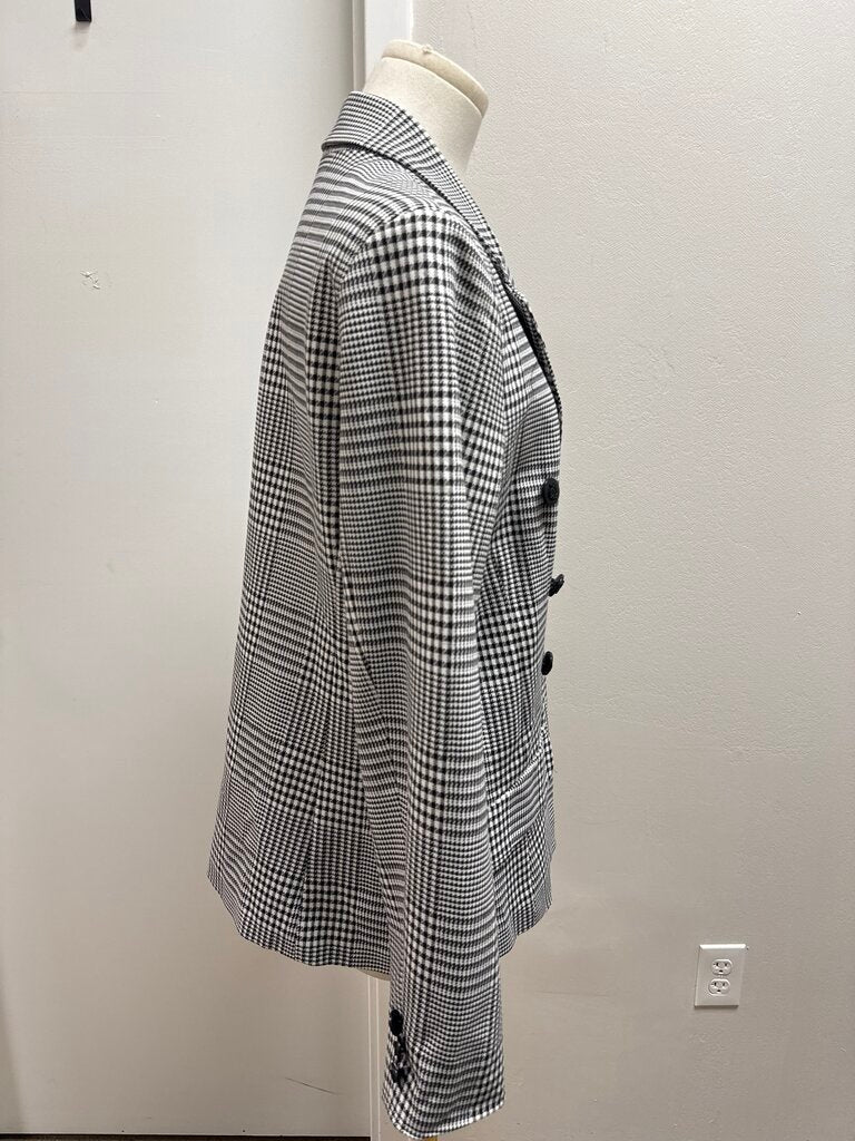 Kilgore Trout Black and White Plaid Blazer